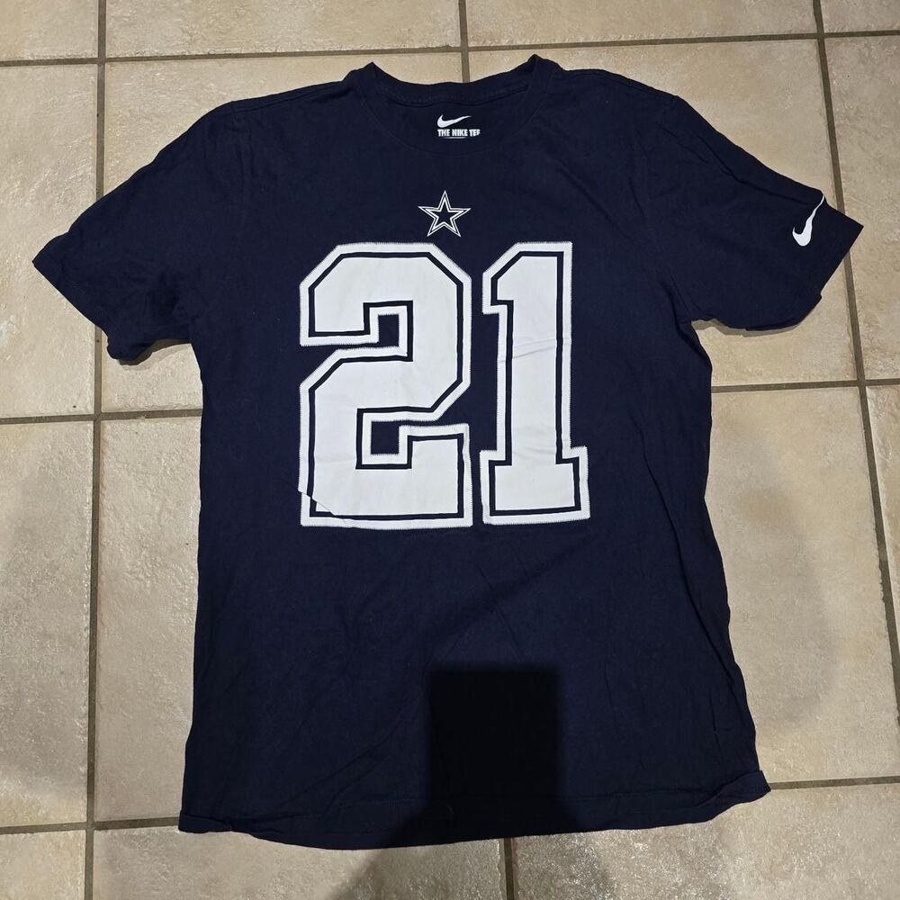 Nike navy Dallas Cowboys Ezekiel Elliott tee Size M #NFL #gridiron